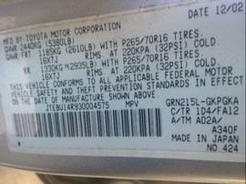 2003 TOYOTA 4RUNNER, SILVER, SR5, 4.0L, AT, 4WD,  Z25111